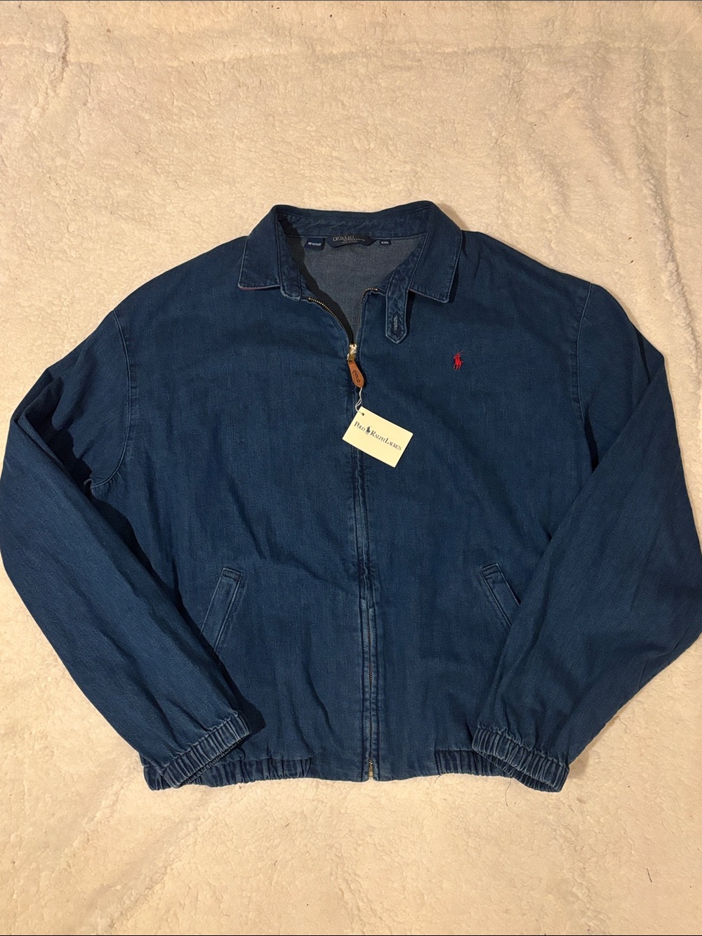 Polo Ralph Lauren Harrington XXL Denim Vintage NWT Bomber Jacket
